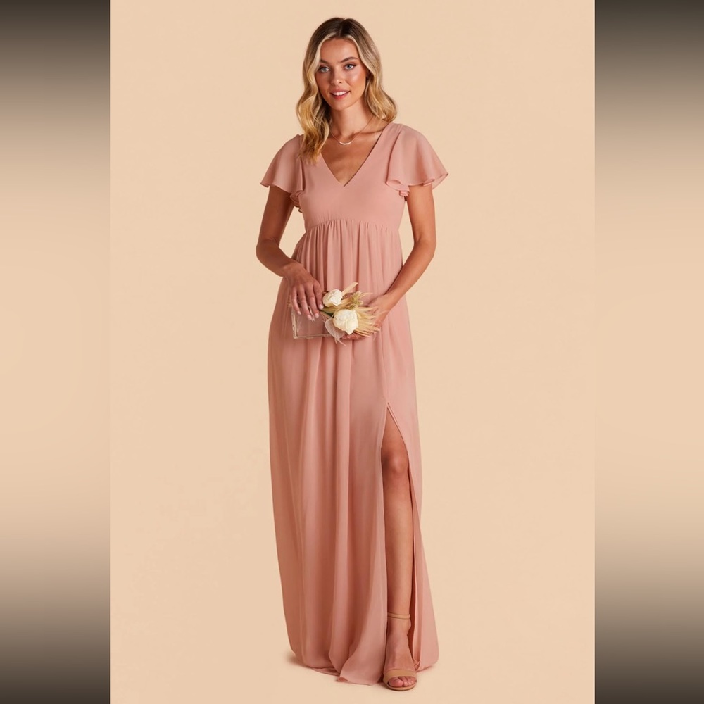 Birdy Grey-Hannah Empire Dress-Dusty Rose-Medium